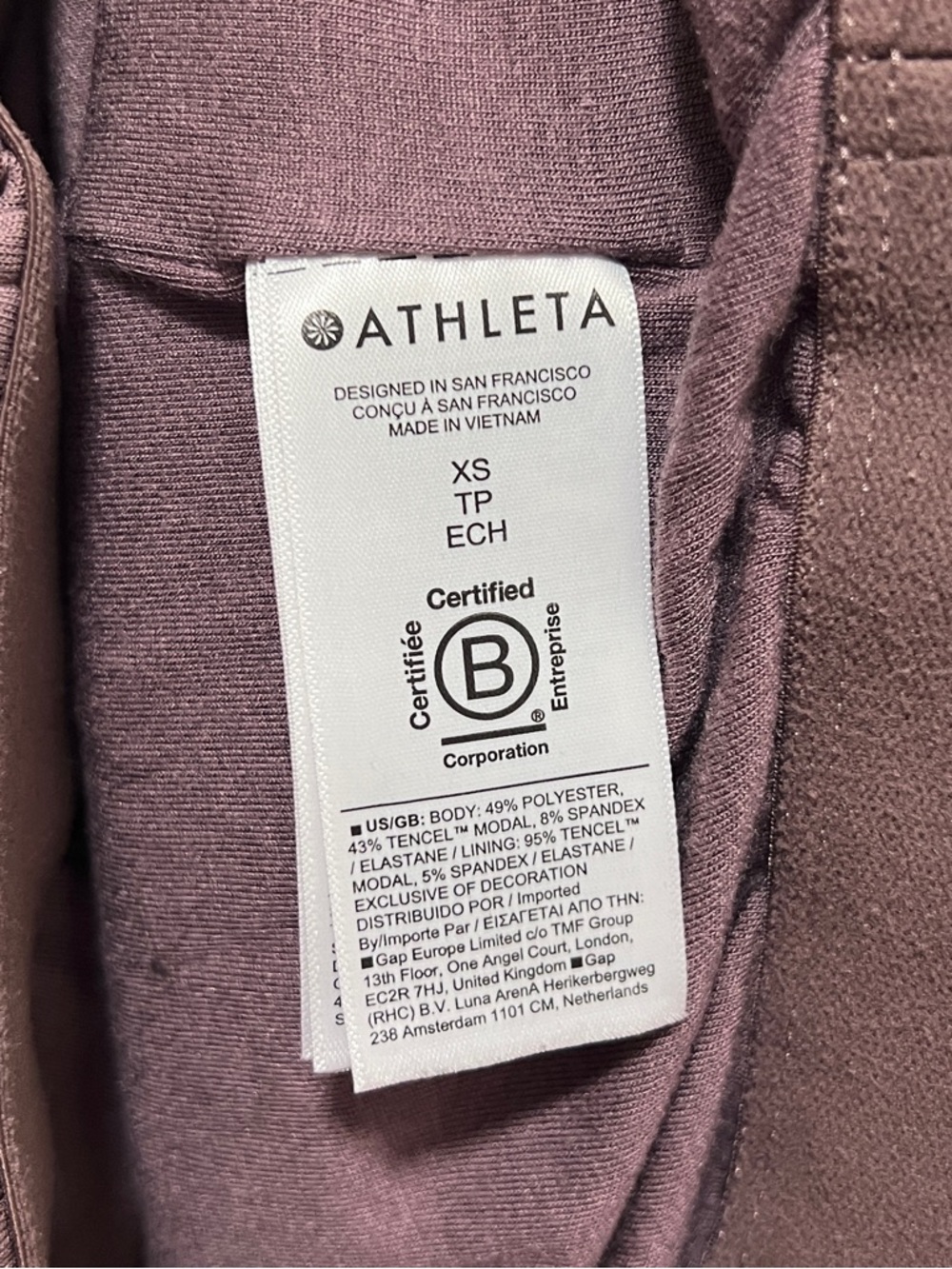 Athleta Seasoft Bubble Hem Hoodie XS Smokey Rose - Picture 4 of 6
